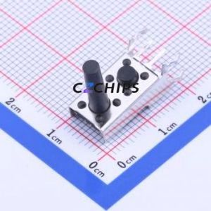 K2-1122DQ-L4CW-01 Tactile Switch Through hole Component (THT) Switch 2.5N Right Angle Insert 16.5mm 8.6mm - Product Image 1