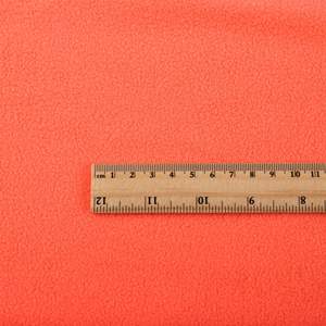 Stock prêt de tissu polaire doux tricoté de couleur unie 100% polyester motif brossé anti-pilule pour vêtements textiles de maison - Product Image 3