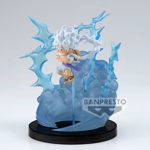 Figura de Anime Original de Banpresto, Pirata Chibi de Pelo Blanco, 4 Pulgadas, Escala <span class=keywords><strong>1</strong></span>/16, PVC ABS, Mini Figura con Base de Nube de Trueno, <span class=keywords><strong>Manga</strong></span> - Product Image 2