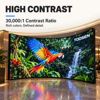 Écran LED flexible COB Ultra HD TOOSEN P0.93 P1.25 P1.875, mur vidéo LED pour décors de scène intérieurs et stands d'événements