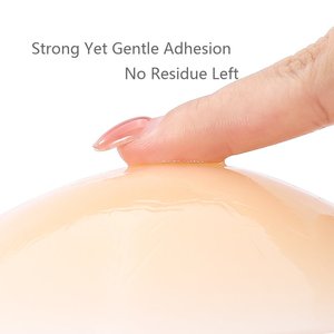 Cache-tétons en silicone adhésifs hypoallergéniques réutilisables à maintien puissant, imperméables et invisibles pour robes dos nu - Product Image 4