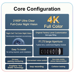 Ban Đầu 4K Cắm Và Chơi Wifi DVR Xe Máy Quay Video Camera Hidden Dash Cam Cho Mercedes Benz B C E R Ml Lớp W251 X166 gl450 - Product Image 6