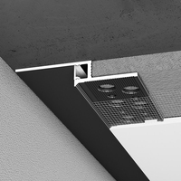 Profilé LED encastré minimaliste pour plinthe, éclairage dissimulé pour plinthe en plâtre, profilé pour cloison sèche, éclairage flottant pour plafond, décoration intérieure