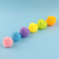Animal poussin nouvelle tendance Tpr matériel Kawii Mochi Fidget jouet Squishy petit canard lumineux avec lumière LED