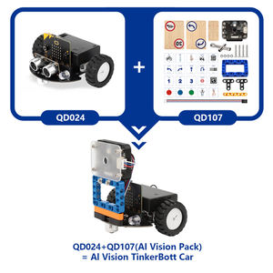ACEBOTT NOUVEAU <span class=keywords><strong>Kit</strong></span> de Voiture Robot Intelligente <span class=keywords><strong>Mini</strong></span> 2WD pour Enfants, Jouet Électronique Éducatif de Programmation pour Kits de Robotique Arduino & Microbit <span class=keywords><strong>V2</strong></span> - Product Image 2