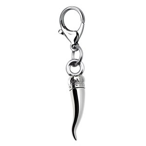 Colgante Amuleto de Cuerno Plateado para Llavero - Product Image 1