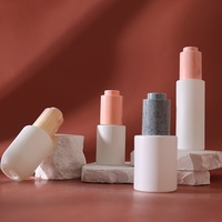 HOPECK Flacons en verre pour huiles essentielles/sérums, ronds/cylindriques, fins, 15/20/30 ml, avec pipette à bouton-poussoir en jade 18/415, sérigraphiés