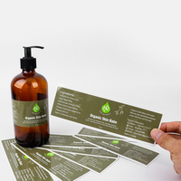Étiquettes autocollantes personnalisées pour bouteilles de shampoing, emballages de produits, étiquettes commerciales, étiquettes privées, autocollants imperméables
