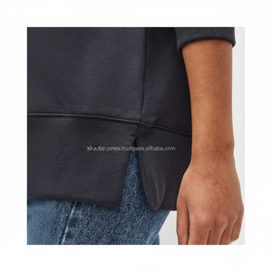 Nouvelle collection 2026 : Sweat à capuche court en velours personnalisé pour femme, coupe oversize avec cordon de serrage – Édition spéciale pour femme, vente flash - Product Image 1