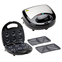 Machine à gaufres aux noix électrique, mini-appareil automatique pour pain aux noix, fer à sandwich, grille-pain, plaque de cuisson pour petit-déjeuner, four