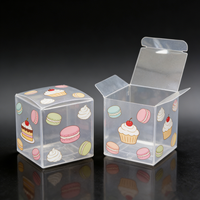 Boîtes à dessert en plastique d'impression premium, recyclables, de qualité alimentaire, emballage carré pour gâteaux et produits de boulangerie