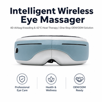 Masseur oculaire à compression d'air 4D OEM, rechargeable, avec thérapie thermique, soulage la sécheresse oculaire, réduit le stress, pliable, appareil intelligent pour le soin des yeux