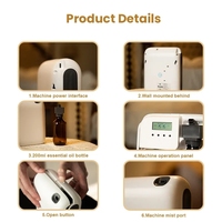 Diffuser Minyak Plastik Desktop Bertenaga Baterai, Dikendalikan Aplikasi, Tanpa Air, Dapat Diisi Ulang, Ramah Lingkungan, Perangkat Aroma Pemurni Udara