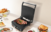 Machine à steak d'intérieur électrique en acier inoxydable brossé Turquie maison coréenne petits appareils de cuisine grilles de contact