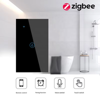 Interrupteur intelligent Zigbee pour chauffe-eau, norme US/AU, 20A haute puissance, minuterie murale, contrôle via application WiFi, Tuya Smart Life