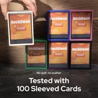 Boîte de rangement de grande capacité pour cartes Toploader, capacité de 100+ cartes à double pochette