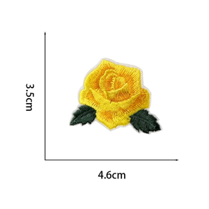 Vente chaude Rose Broderie Petite Fleur <span class=keywords><strong>Tissu</strong></span> Patchs <span class=keywords><strong>Tissu</strong></span> Badges <span class=keywords><strong>pour</strong></span> Vêtement Broderie PU En Gros Ordinateur Brodé - Product Image 5