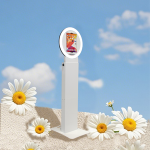 व्यावहारिक गर्म बिक्री सफेद/काले खोल वैकल्पिक मजबूत धातु आईपैड फोटो बूथ पार्टी बिजनेस स्टार्ट-अप के लिए फोटोबूथ पोर्टेबल - Product Image 1