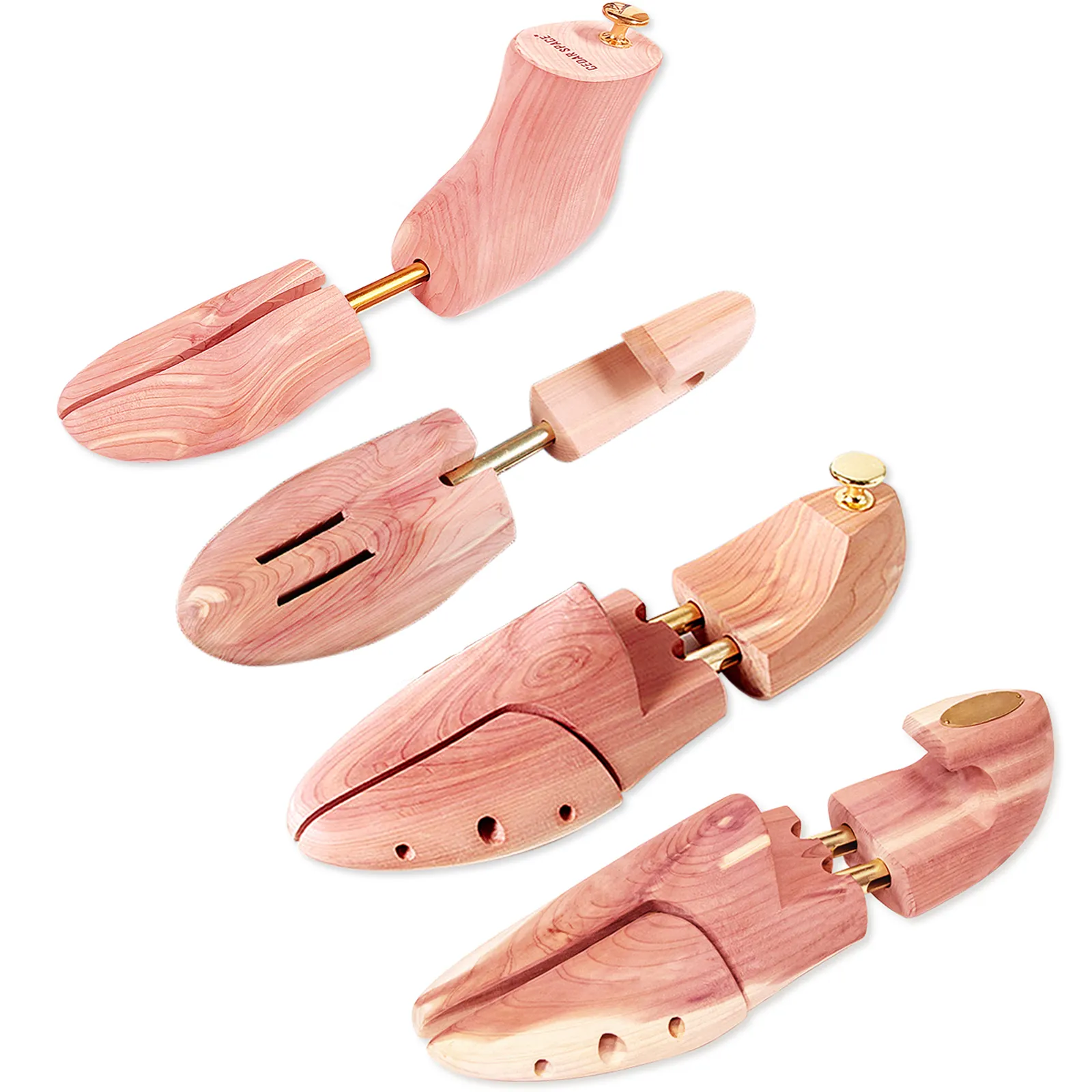 Twin Tube High Quality American Eastern Red Cedar Wood Shoe Trees for men