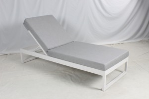 كرسي استرخاء من الألومنيوم الأبيض للاستخدام في الأماكن الخارجية, كرسي استرخاء من الألومنيوم الأبيض للاستخدام في الأماكن الخارجية - Product Image 2