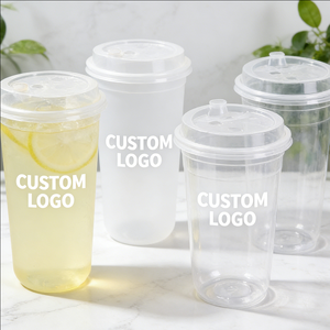 แก้วพลาสติก PP แบบใช้ครั้งเดียว ผนังเดี่ยว ขนาด 12 ออนซ์ 14 ออนซ์ เส้นผ่านศูนย์กลาง 90 มม.  รับทำโลโก้ สำหรับน้ำผลไม้และกาแฟ - Product Image 4