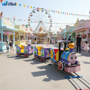 <span class=keywords><strong>Tren</strong></span> Eléctrico para Parque <span class=keywords><strong>de</strong></span> Atracciones, Paseo en <span class=keywords><strong>Tren</strong></span> al Aire Libre con Vías para Niños y Adultos - Product Image 1