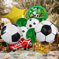 Nouveaux ballons en aluminium en forme de trophée de champion de football, ballons en forme de chaussures de football, décoration d'anniversaire sur le thème du sport