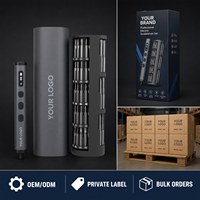 Tournevis électrique de précision 78-en-1 rechargeable, nouveau boîtier de rangement rotatif en tube carré pour centre de réparation, vente en gros OEM