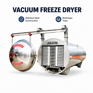 Lyophilisateur industriel, machine <span class=keywords><strong>de</strong></span> lyophilisation, plateaux multicouches en acier inoxydable pour la transformation des fruits, légumes et aliments - Product Image 1
