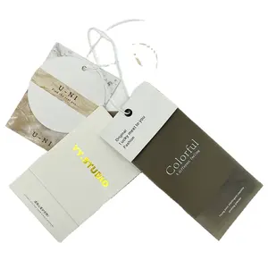Cheap Factory Direct Sales Custom Design Printing Name Logo Special paper Garment Hang tag Labels with logo fashion