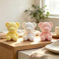 Diffuseur d'arômes en pierre de gypse parfumée en forme d'ours en peluche, pierre parfumée pour huiles essentielles, désodorisant pour voiture et maison, OEM