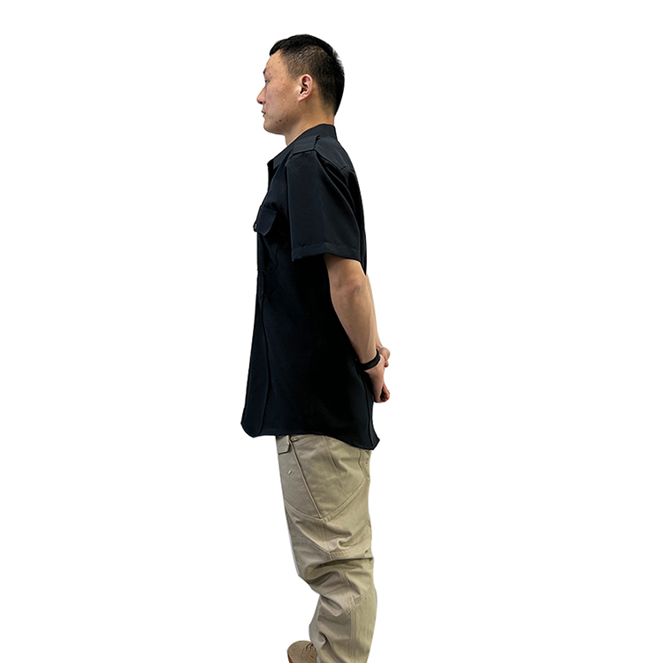 High Quality Custom Design Top Sell Uniform Workwear Black Security Uniforms Shirts