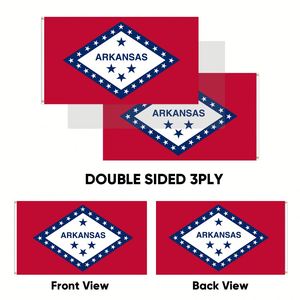 Banderas de Arkansas de 3x5 pies al por Mayor, Poliéster 68D/100D, Personalizables con Diseños de Todas las Naciones, Entrega Rápida por Proveedor Confiable - Product Image 4