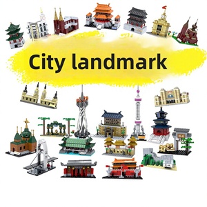 Blocs de construction en plastique ABS compatibles Kaiyi - Petites pièces - Ensemble de construction de monuments urbains pour activités de team building - Âges 4-6 ans - Product Image 1