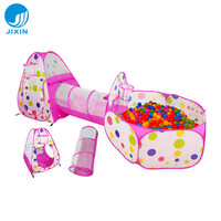 Tente de jeu portable pour enfants, maison pliable pop-up pour bébés, piscine à balles océaniques avec tunnel