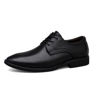 Zapatos de Vestir Formales para Hombre con Punta Cuadrada y Cordones, Parte Superior de Cuero, para Bodas y Oficina, Temporada de Primavera, Antideslizantes y Transpirables - Product Image 6