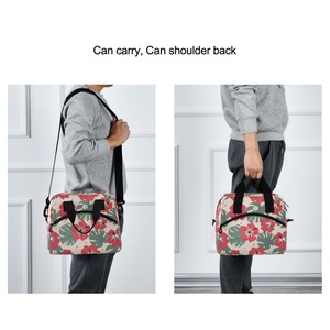 Sac isotherme pour déjeuner personnalisé avec imprimé floral hawaïen, en polyester réutilisable, 15 L, pour hommes, pique-nique, voyage - Product Image 6