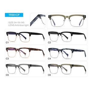 Lunettes Superhot Eyewear 43870 Fashion 2024, monture carrée demi-cerclée, anti-lumière bleue - Product Image 6