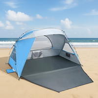 Tente de camping de plage Wind Valley Cabana à couche unique avec ouverture automatique rapide, en tissu nylon respirant