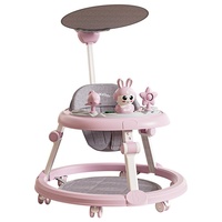 Marche-bébé OEM pliable à hauteur réglable avec centre d'activités et jouets pour la vente en gros