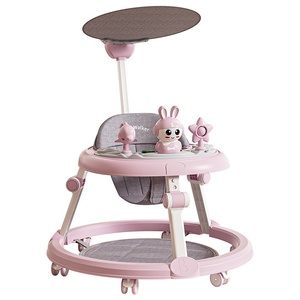 Marche-bébé OEM pliable à hauteur réglable avec centre d'activités et jouets pour la vente en gros - Product Image 5