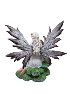 Figura <span class=keywords><strong>de</strong></span> Resina <span class=keywords><strong>de</strong></span> Poliéster OEM, Hada con Lobo, Hada con Dragón, Adorno Decorativo <span class=keywords><strong>de</strong></span> Resina - Product Image 4