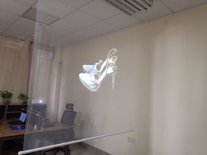 Film Layar Proyeksi Belakang Transparan Hologram Perekat Diri - Product Image 5