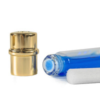 Flacon d'aromathérapie en aluminium de 5 ml pour cosmétiques, parfums et inhalations nasales, avec bande de coton, diffuseur d'huiles essentielles, pompe pulvérisatrice