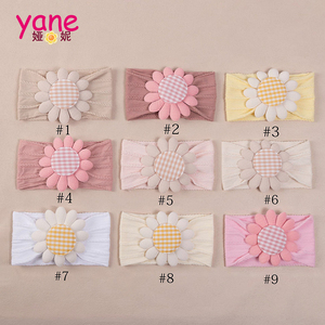 Diademas con Lazos <span class=keywords><strong>para</strong></span> Bebés, Accesorios <span class=keywords><strong>para</strong></span> el Cabello, Set de Regalo, <span class=keywords><strong>Turbante</strong></span>, Diadema con Flor Pequeña, Poliéster, 17cm, Estilo Europeo Americano - Product Image 1