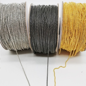 Cổ Vòng Sắt Bead <span class=keywords><strong>Chain</strong></span> Sóng Rèm Treo Với Kim Loại Bóng Cho Đồ Trang Sức Vòng Cổ Phụ Kiện & Đèn Trang Trí - Product Image 1