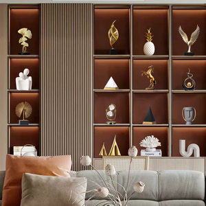 Le <span class=keywords><strong>silence</strong></span> est or rétro scandinave fait à la main Sculpture ornements écologique abstrait artisanat résine décor de noël pour le bureau - Product Image 4