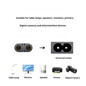 YHYadapter 250V Cable de alimentación europeo AC Cable de extensión de alimentación tipo Europa con enchufe IEC C7 EU de 2 pines para electrodomésticos - Product Image 4