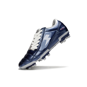 Zapatos <span class=keywords><strong>de</strong></span> Fútbol Clásicos Azules para Hombre, Corte Bajo, Chuteira con Cordones, <span class=keywords><strong>Botas</strong></span> <span class=keywords><strong>de</strong></span> Fútbol <span class=keywords><strong>de</strong></span> Cuero Suave Tipo <span class=keywords><strong>Canguro</strong></span>, T90 FG, Personalizables, Primavera/Invierno - Product Image 2