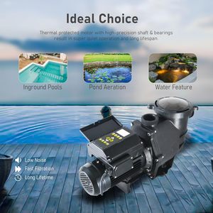 Pompa per Piscina a Velocità Variabile 2.0HP, per Piscine Interrate/Fuori Terra, 230V, Forte Aspirazione, Efficiente dal Punto di Vista Energetico per la Filtrazione dell'Acqua - Product Image 6